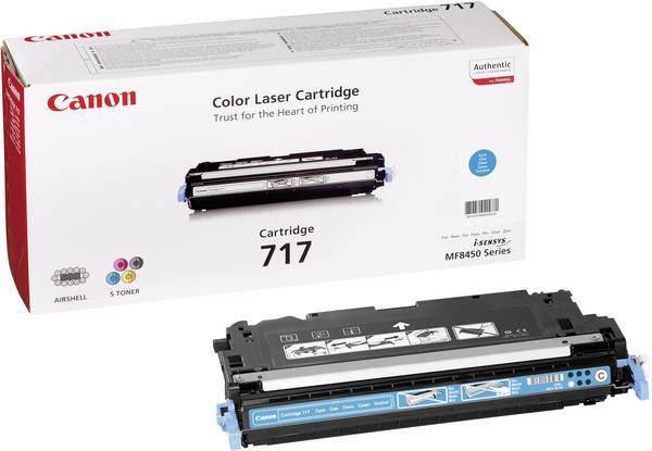 CANON 717 cartouche de toner cyan capacité standard 4.000 pages pack de 1