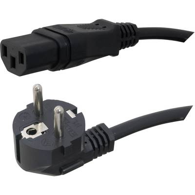 Câble de raccordement pour appareils IEC HAWA 1008232  noir 2.50 m 