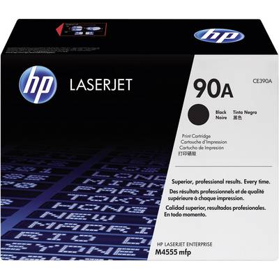 'Cartouche d'imprimante HP LaserJet 90A, noir, Modèle CE390A. Compatible avec LaserJet Enterprise M4555 mfp. Qualité d'impression professionnelle.'
