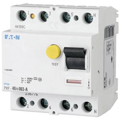 Disjoncteur différentiel Eaton 236776 PXF-40/4/003-A  A   4 pôles 40 A 0.03 A 400 V