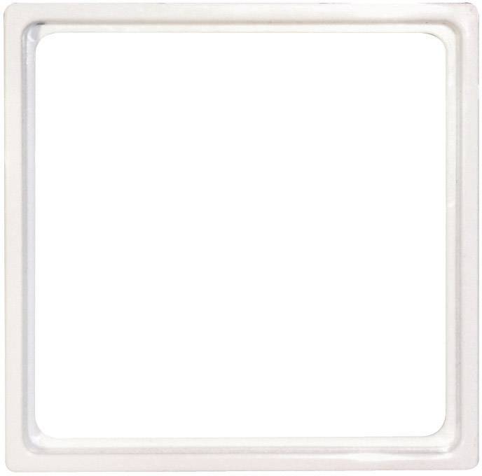 Un cadre carré blanc avec un bord lisse.