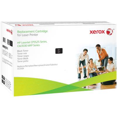 Cassette de toner Xerox 106R02137 remplace HP 504X, CE250X compatible noir 12600 pages
