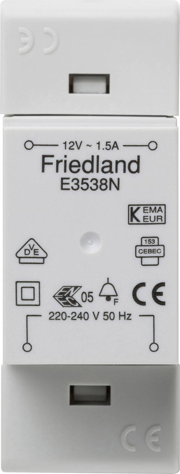 Transformateur de sonnette Honeywell Home E3538N 12 V/AC 1.5 A