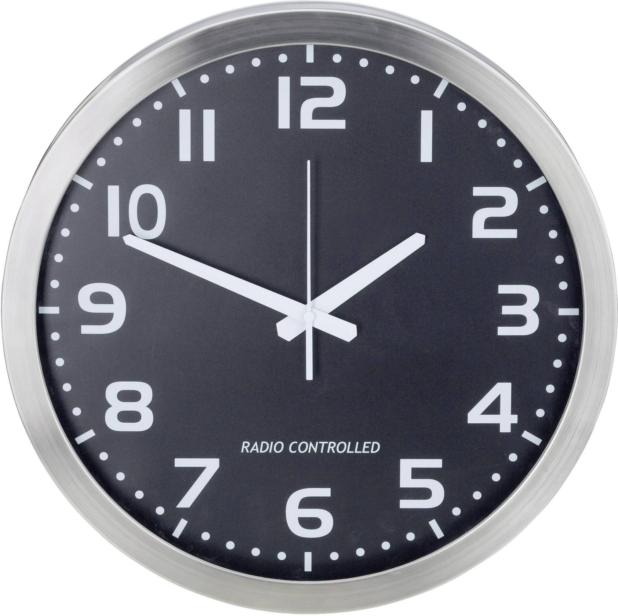 Horloge murale M601508 radiopiloté(e) 40 cm aluminium