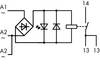 WAGO 789-520 Relais industriel Tension nominale: 24 V/AC Courant de commutation (max.): 16 A 1 NO (T) 1 pc(s)