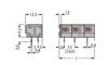 Bornier à ressort WAGO 235-551/333-000 0.34 mm² Nombre de pôles 1 gris 600 pc(s) Piece