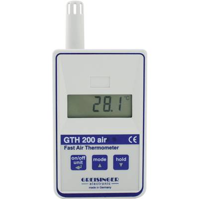 Greisinger GTH 200 AIR Appareil de mesure de température étalonné (DAkkS) -20 - +70 °C sonde Pt1000 