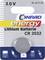 Voici la traduction en français :<br><br>« Conrad energy Batterie Lithium CR 2032, 3,0 V, N° 65 01 83. » Représentation d'une pile bouton avec application symbolique pour montres, clés de voiture et calculatrices.