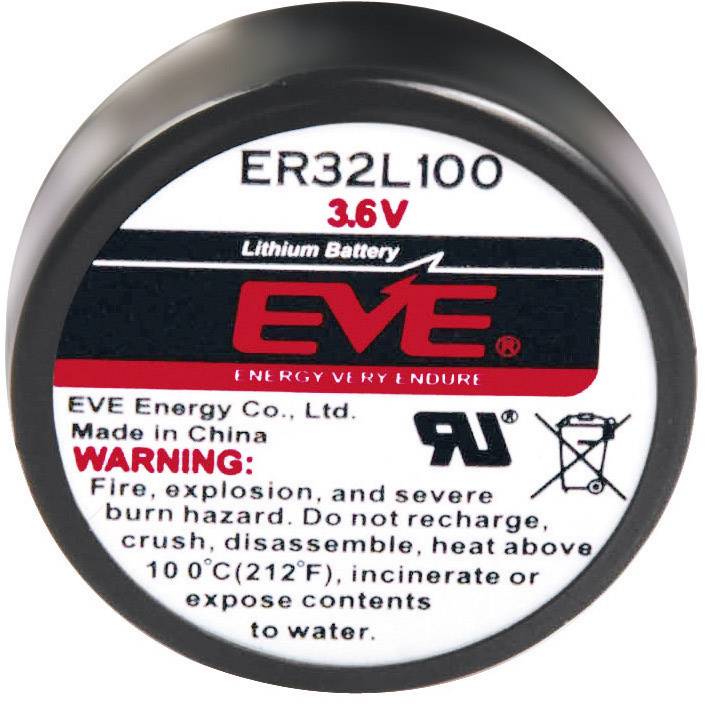 Pile spéciale 1/6 LR20 (D) lithium EVE 232544 picots à souder en U 3.6 V 1700 mAh 1 pc(s)