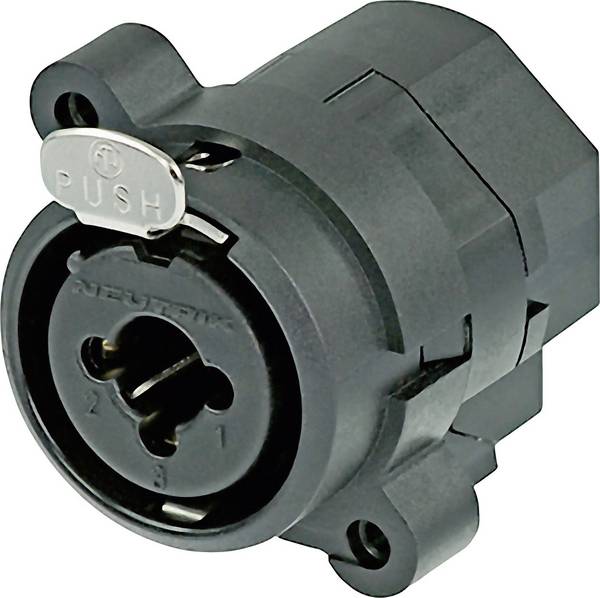 XLR embase femelle, contacts coudés Neutrik NCJ9FI-H Nombre de pôles: 3 noir 1 pc(s)