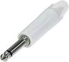Jack 6.35 mm mâle, droit Neutrik NP2X-WT Nombre de pôles: 2 mono blanc 1 pc(s)