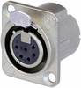 XLR embase femelle, contacts droits Neutrik NC6FD-LX Nombre de pôles: 6 argent 1 pc(s)