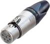 Neutrik NC6FXX XLR femelle, droit Nombre de pôles: 6 argent 1 pc(s)