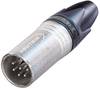 Neutrik NC6MXX XLR mâle, droit Nombre de pôles: 6 argent 1 pc(s)