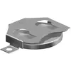 Support de pile bouton CR2016, CR2020, CR2025 Keystone Electronics SMT Holder for 20mm Cell-Tin Nickel Plate