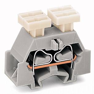 Borne d'extrémité WAGO 261-341/342-000 10 mm ressort de traction Affectation: L gris 200 pc(s)
