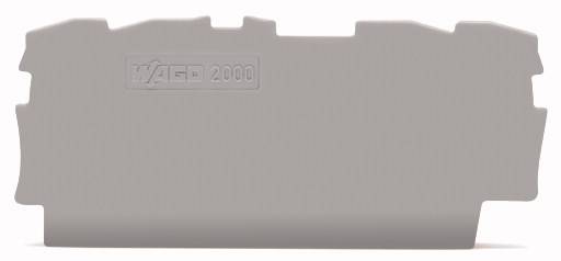 Capuchon de protection gris pour borne de raccordement WAGO 2000 pour isolation électrique.