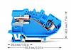 Bloc de jonction sectionnable WAGO 782-613 8 mm ressort de traction Affectation: N bleu 25 pc(s)