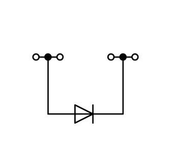 Bloc de jonction à diode WAGO 279-623/281-410 4 mm ressort de traction gris 100 pc(s)