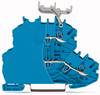 Bloc de jonction traversant à 2 étages WAGO 2000-2204/099-000 4.20 mm ressort de traction Affectation: N, N bleu 50 pc(s)