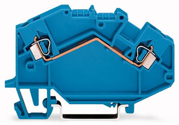 Borne de passage WAGO 780-604 5 mm ressort de traction Affectation: N bleu 50 pc(s)