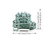 WAGO 2002-2208 Bloc de jonction traversant à 2 étages 5.20 mm ressort de traction Affectation: L gris 50 pc(s)