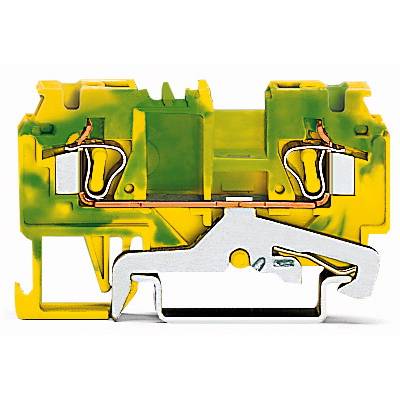 Borne pour conducteur de protection WAGO 880-907/999-940 5 mm ressort de traction Affectation: terre vert, jaune 100 pc(
