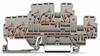 Bloc de jonction traversant à 2 étages WAGO 870-533 5 mm ressort de traction Affectation: L, N gris 50 pc(s)