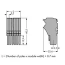 Connecteur femelle 1 conducteur WAGO 2020-106 25 pc(s)