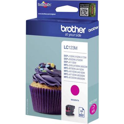 Cartouche d'encre BROTHER LC-123M, Magenta