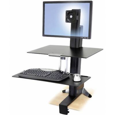 Support de table pour écran Ergotron 33-351-200 25,4 cm (10") - 76,2 cm (30") réglable en hauteur, tablette pour clavier