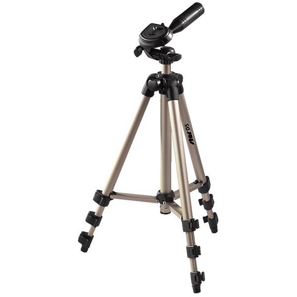 Trépied Hama  1/4 pouce Hauteur de travail=36.5 - 106.5 cm champagne housse incluse, rotule 3D