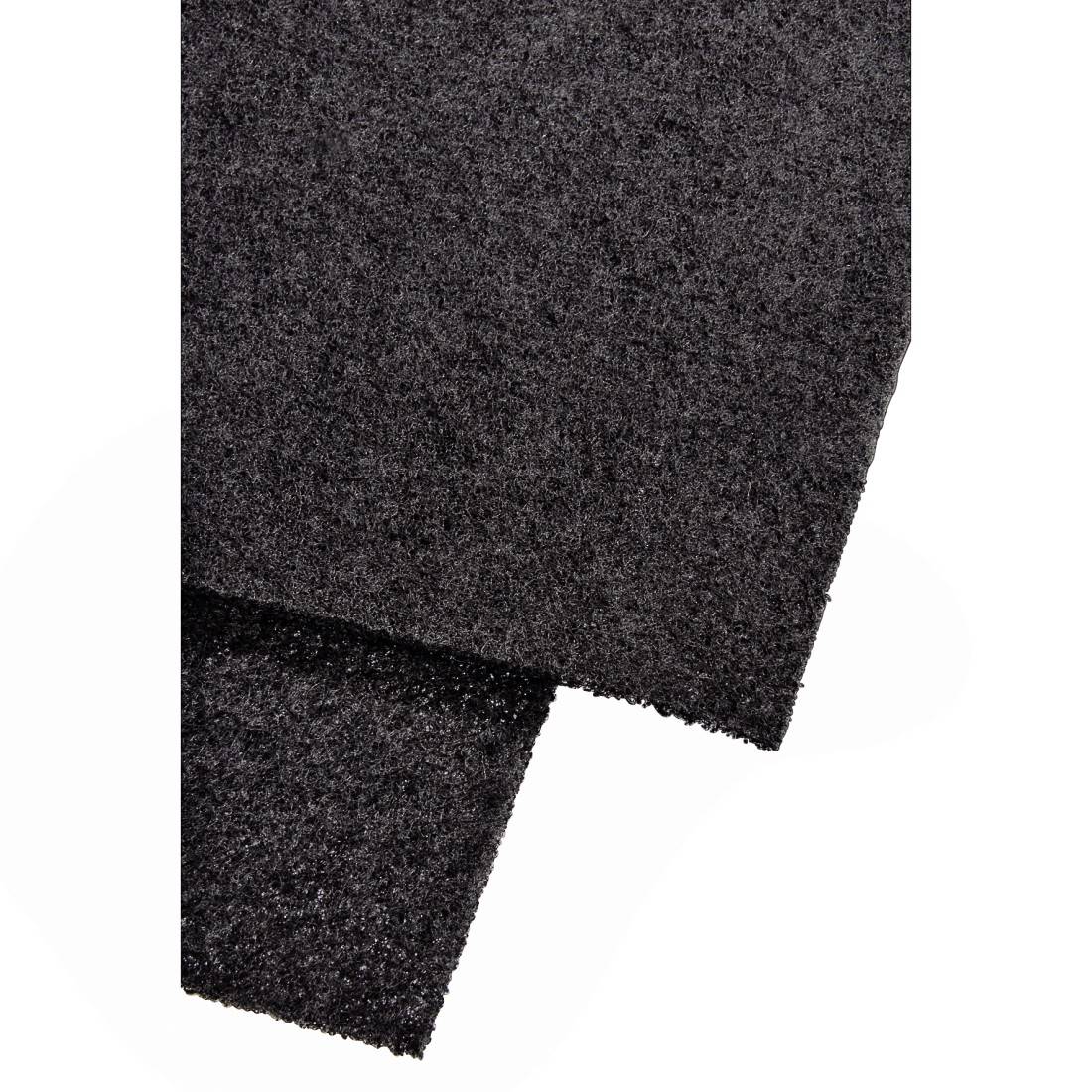 Matériau sombre et structuré, disposé côte à côte en morceaux rectangulaires. Adapté pour les sols ou les revêtements de surface.
