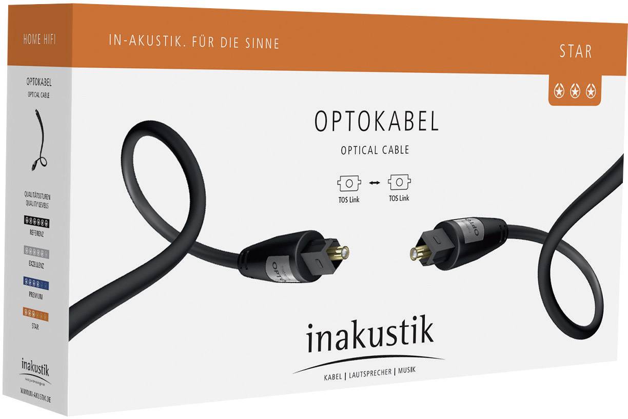 Câble de raccordement Inakustik 00312115 [1x Toslink mâle (ODT) - 1x Toslink mâle (ODT)] 1.50 m noir-4