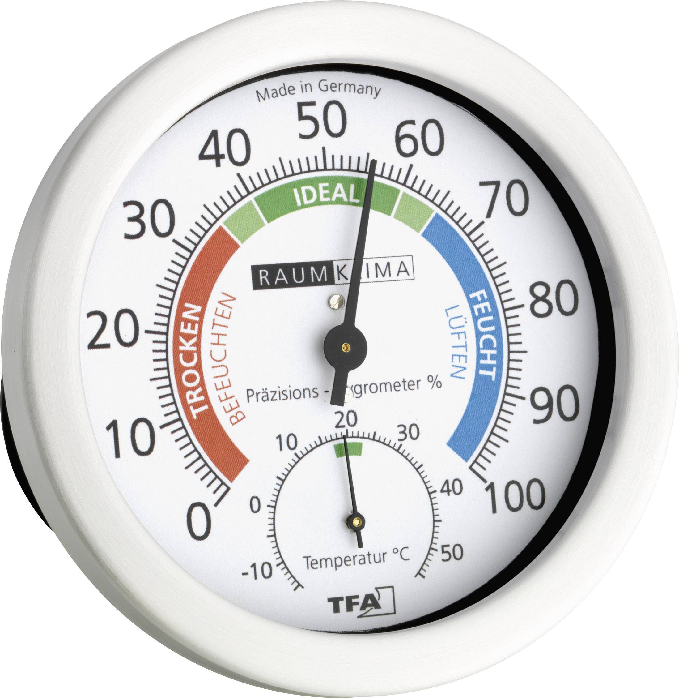 TFA Dostmann 45.2028 Thermo-hygromètre blanc 45.2028