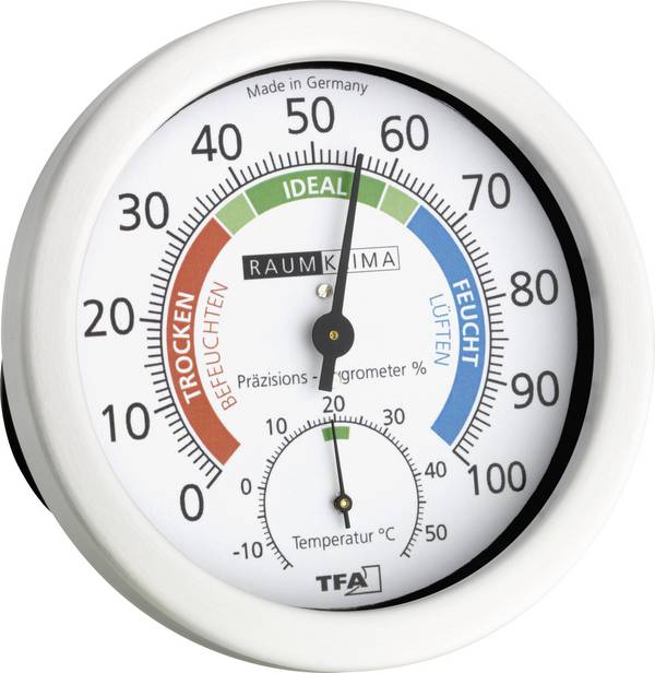 TFA Dostmann 45.2028 Thermo-hygromètre blanc 45.2028