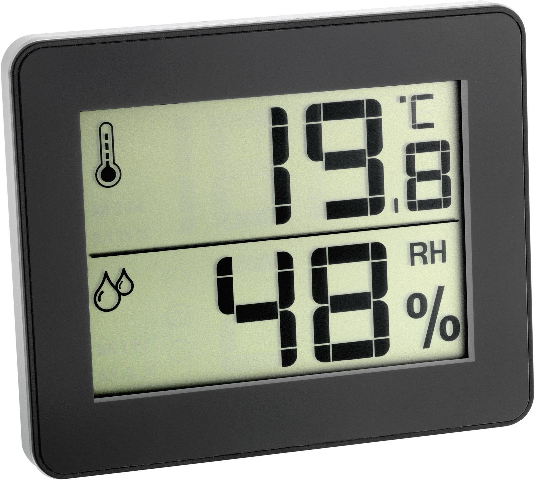 Thermo-hygromètre TFA Dostmann 30.5027.01 noir