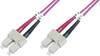 Câble de raccordement FO Digitus DK-2522-10-4 [1x SC mâle - 1x SC mâle] 50/125 µ Multimode OM4 10.00 m