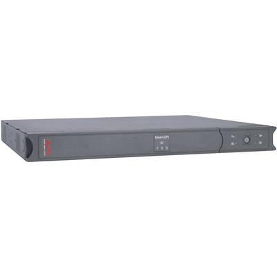 Un appareil d'onduleur en rack gris de APC, modèle Smart-UPS 450, avec panneau de commande et logo à gauche.