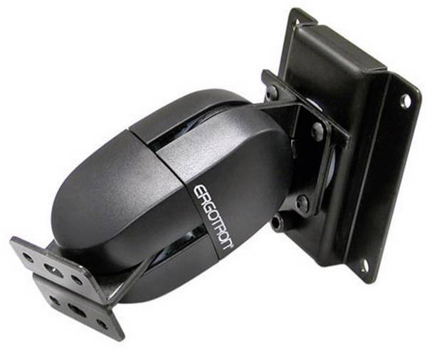 Support mural pour écran Ergotron 47-093-800 30,5 cm (12") - 68,6 cm (27") inclinable, mobile, rotatif noir