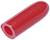 Embout de protection en caoutchouc rouge, cylindrique, typiquement utilisé comme capuchon de protection pour pointes et angles dans les ateliers ou les entrepôts.