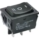 Marquardt 1839.1507 Interrupteur à bascule 1839.1507 250 V/AC 6 A 2 x On/Off/On IP40 permanent/0/permanent 1 pc(s)