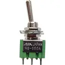 Interrupteur à levier 250 V/AC 1.5 A 2 x On/On MS-550F-B permanent 1 pcs.