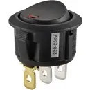 TRU COMPONENTS TC-R13-208B2-02 RD Interrupteur à bascule 250 V/AC 10 A 1 x Off/On Couleur d'éclairage (ampoule LED): rou