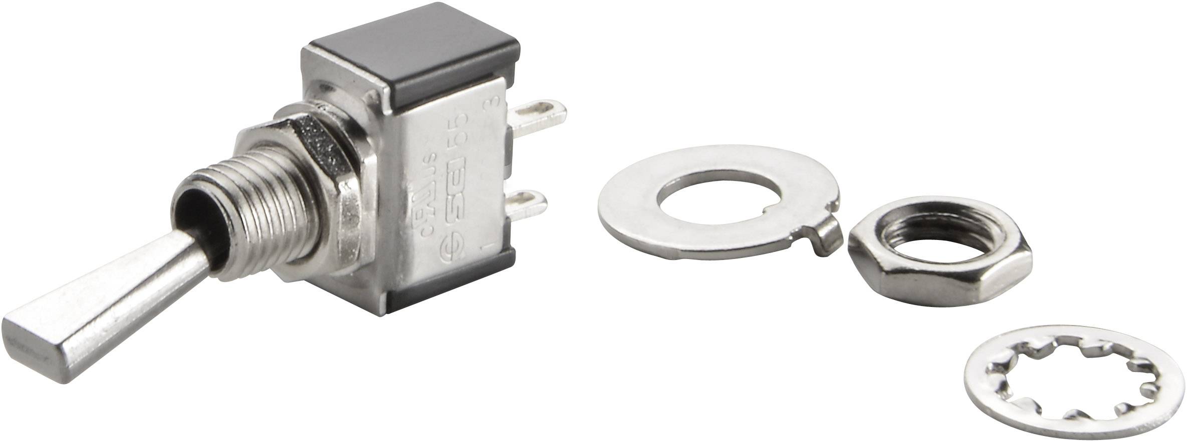 Interrupteur à levier 1 x Off/On TRU COMPONENTS TC-TA101F1 1587776 250 V/AC 3 A à accrochage 1 pc(s)