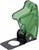 Un ouvre-bouteille en plastique vert avec une poignée ergonomique, monté sur une base métallique noire, illustre une fonctionnalité pratique.