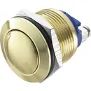 TRU COMPONENTS GQ 19B-G Bouton-poussoir antivandalisme 48 V/DC 2 A 1 x Off/(On) à rappel IP65 1 pc(s)