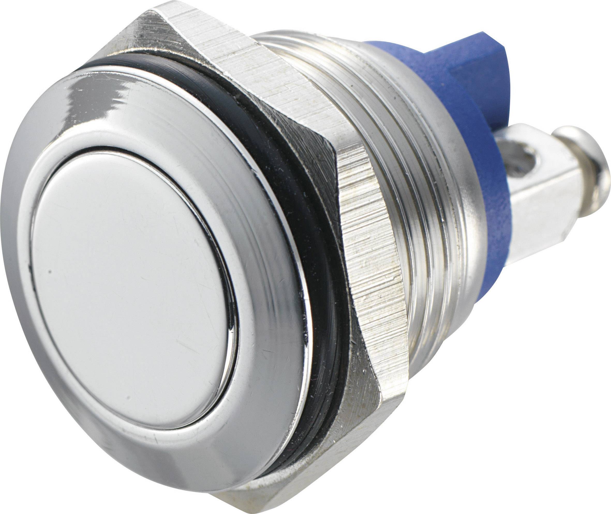 Bouton-poussoir antivandalisme TRU COMPONENTS GQ 16F-S 701280 48 V/DC 2 A 1 x Off/(On) IP65 à rappel 1 pc(s)