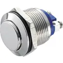 TRU COMPONENTS GQ 19H-N Bouton-poussoir antivandalisme 48 V/DC 2 A 1 x Off/(On) à rappel IP65 1 pc(s)