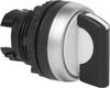 Bouton sélecteur collerette plastique, chromé commutateur rotatif noir 2 x 45 ° BACO L21MA01 1 pc(s) Piece